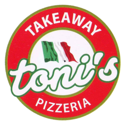 Toni's Pizzeria Take away logo.